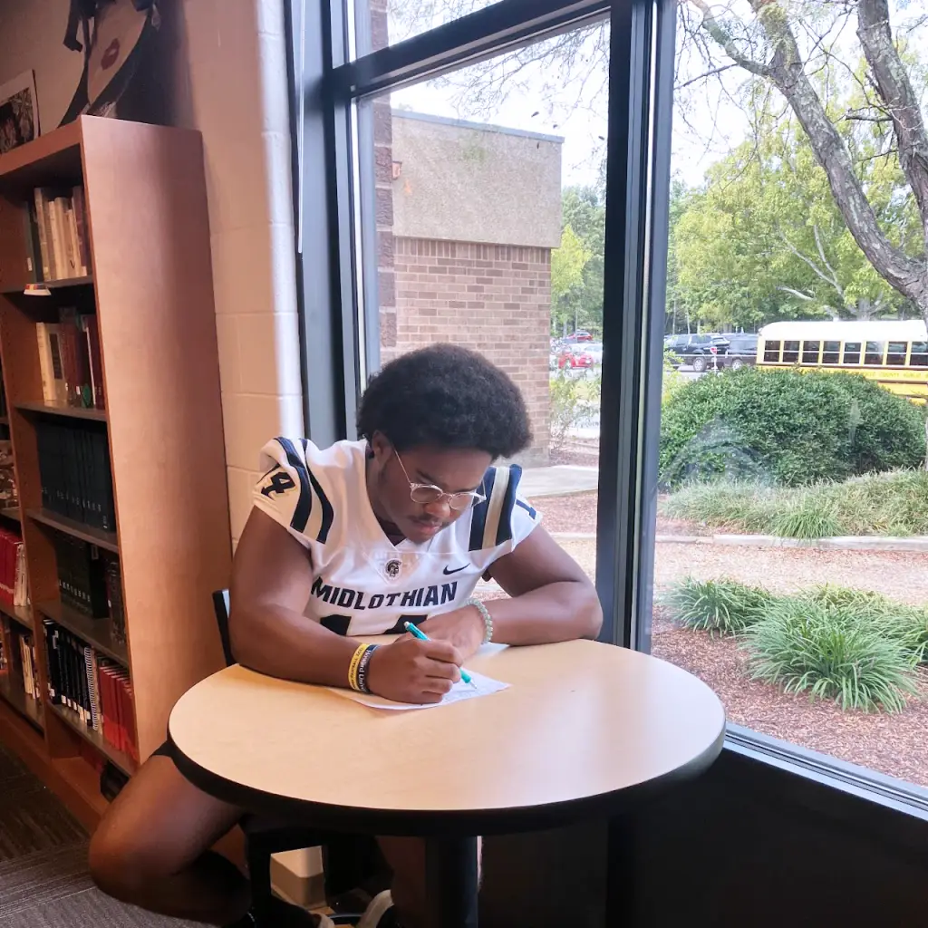 student working