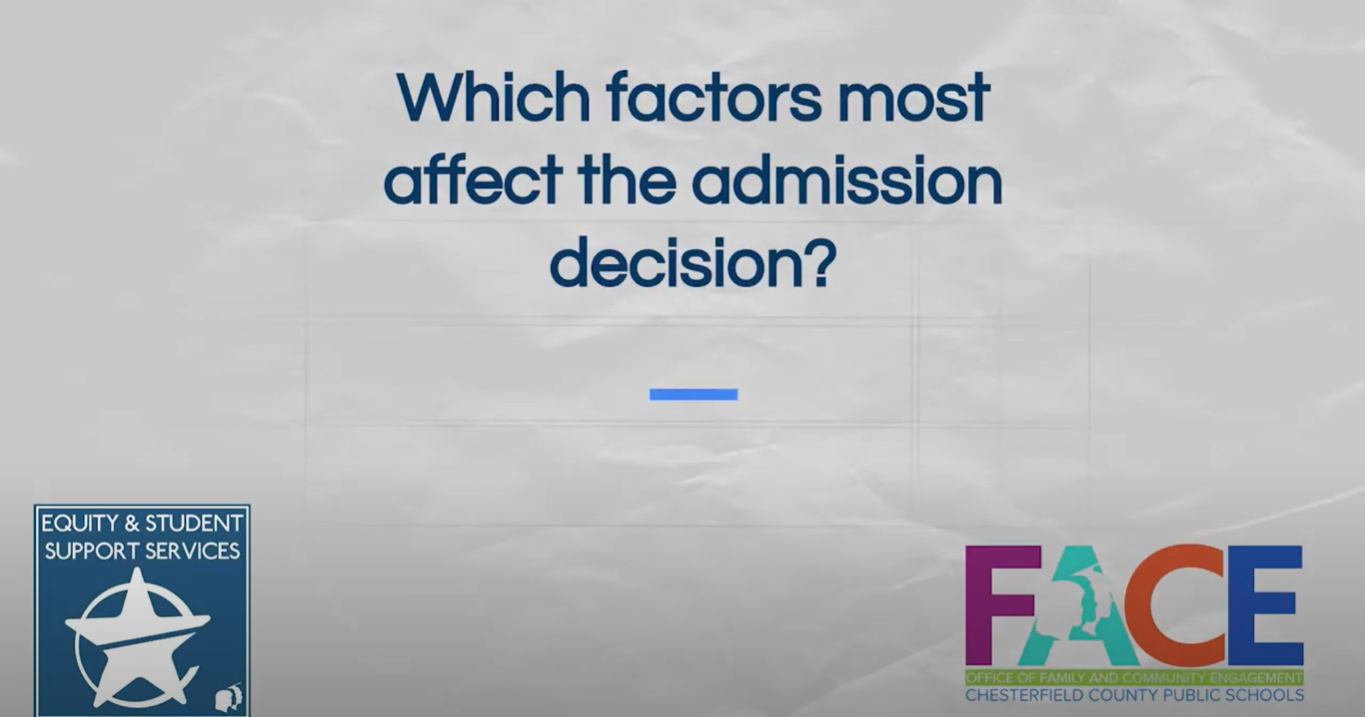 Admission Factors