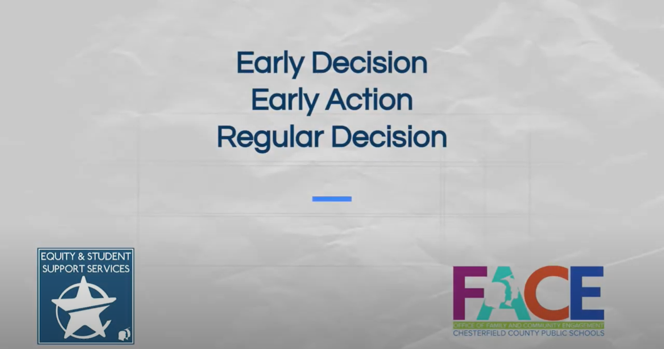 Early Decision vs Early Action