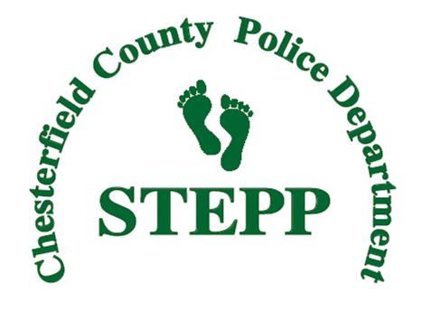 STEPP logo with green footprints