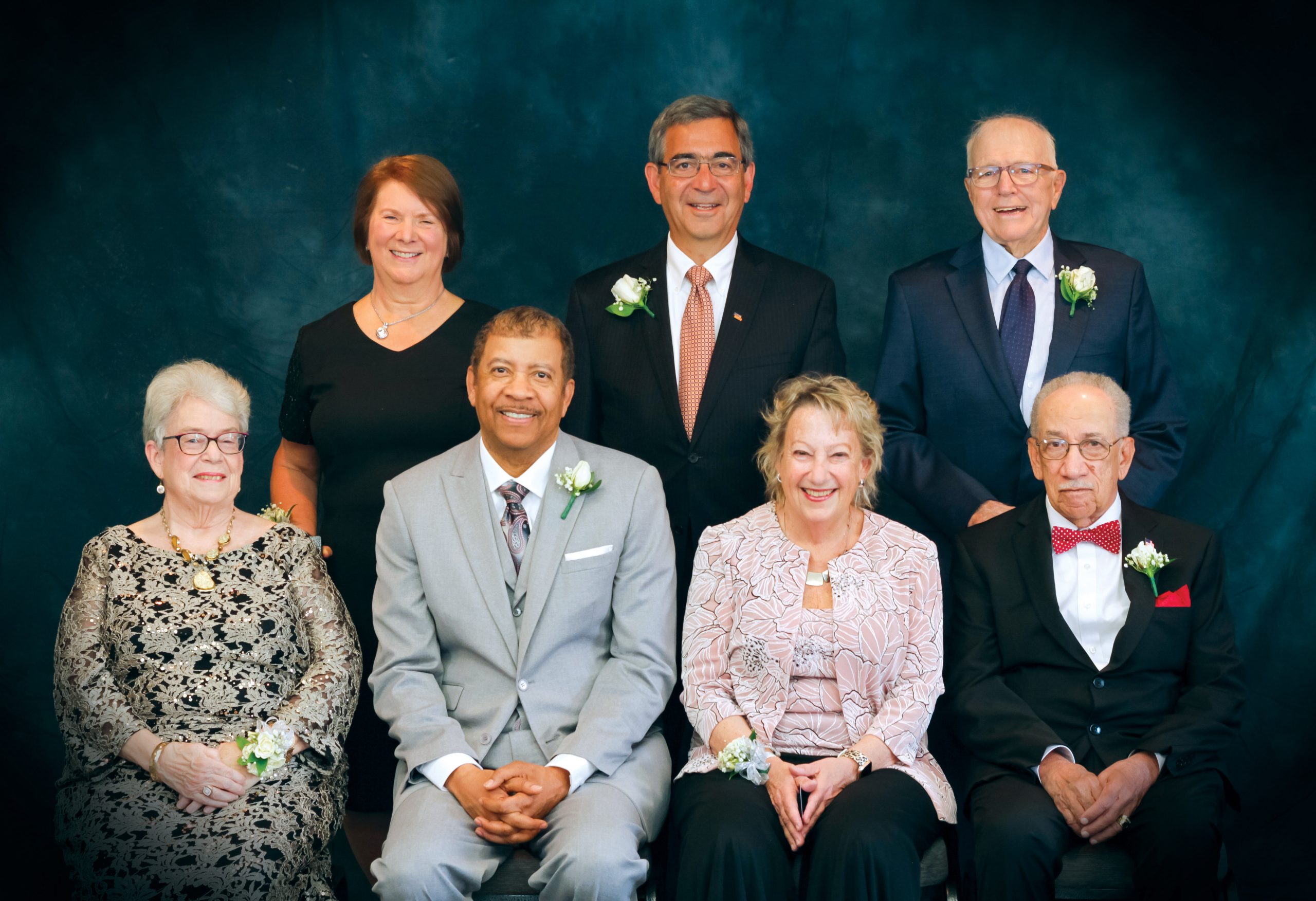 Portrait of all seven members of the 2023 Hall of Fame
