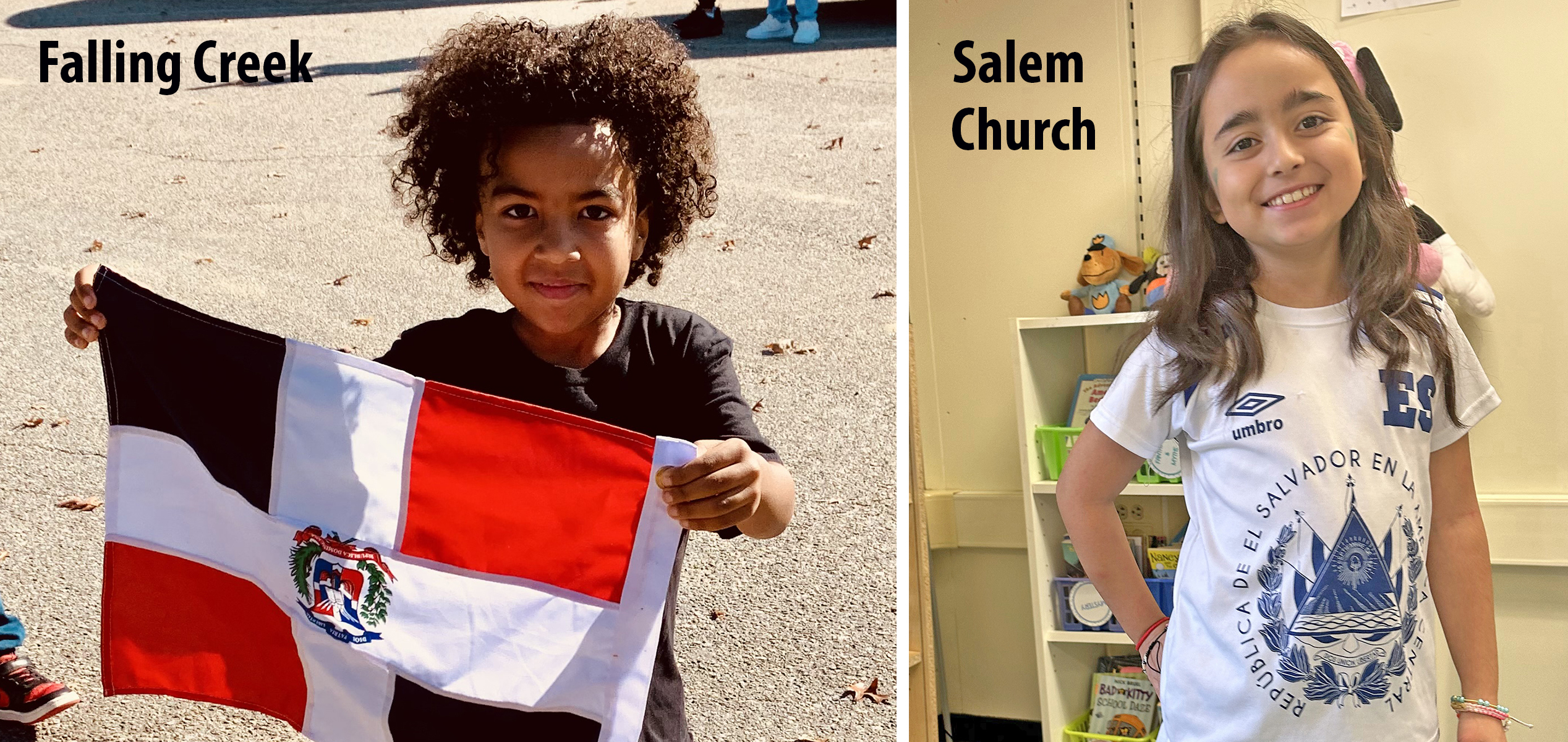 two children who were participants in parades