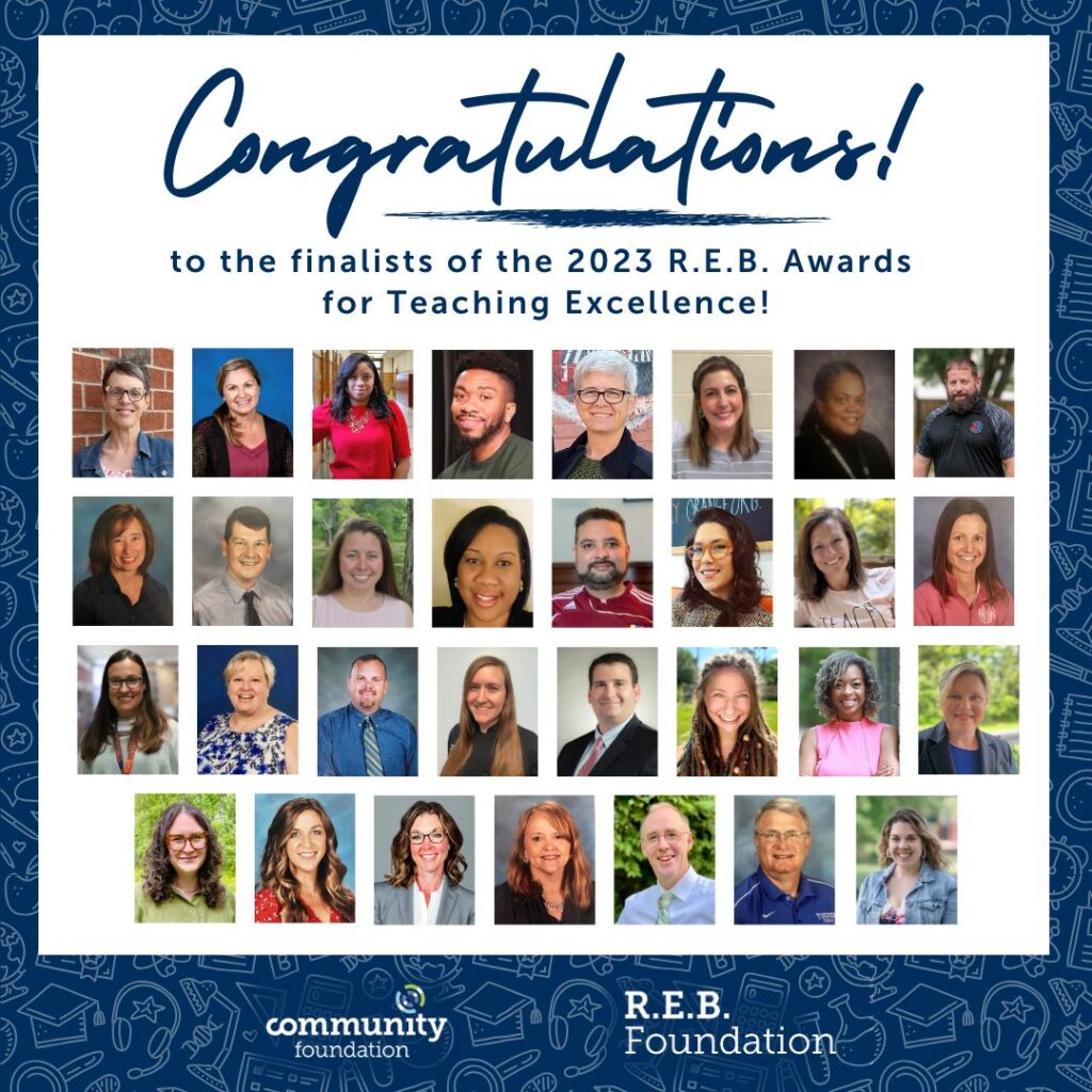 Headshots of R.E.B. finalists