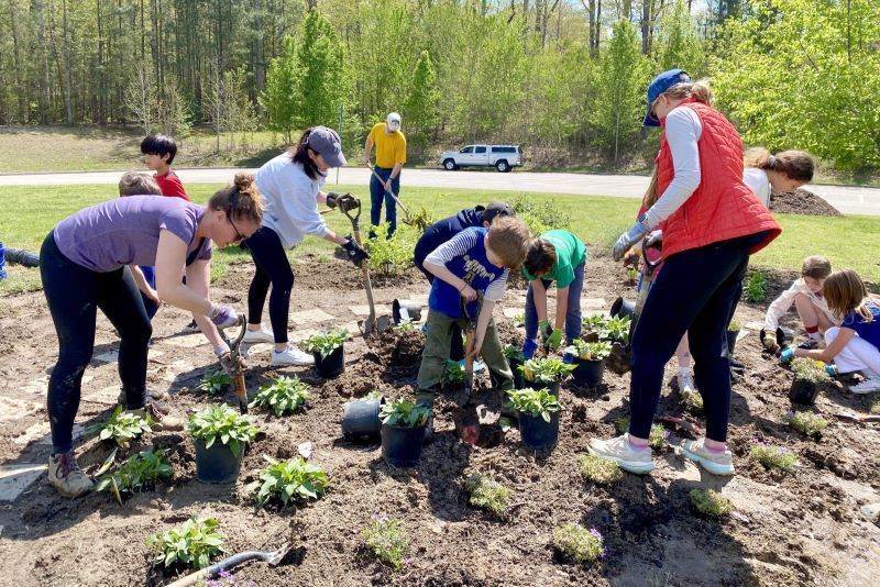 planting at Bettie Weaver