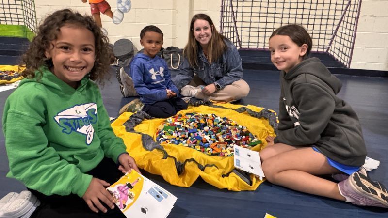 kids with legos
