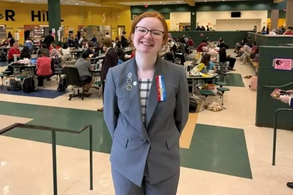Evelyn Gayle at the National Speech and Debate Tournament