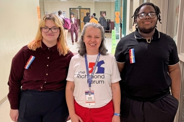Meadowbrook High coach and students